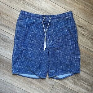 Johnnie O Half Elastic 7” Swim Short Blue Medium